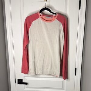 Ted Baker Pink and Cream Long Sleeve Tee